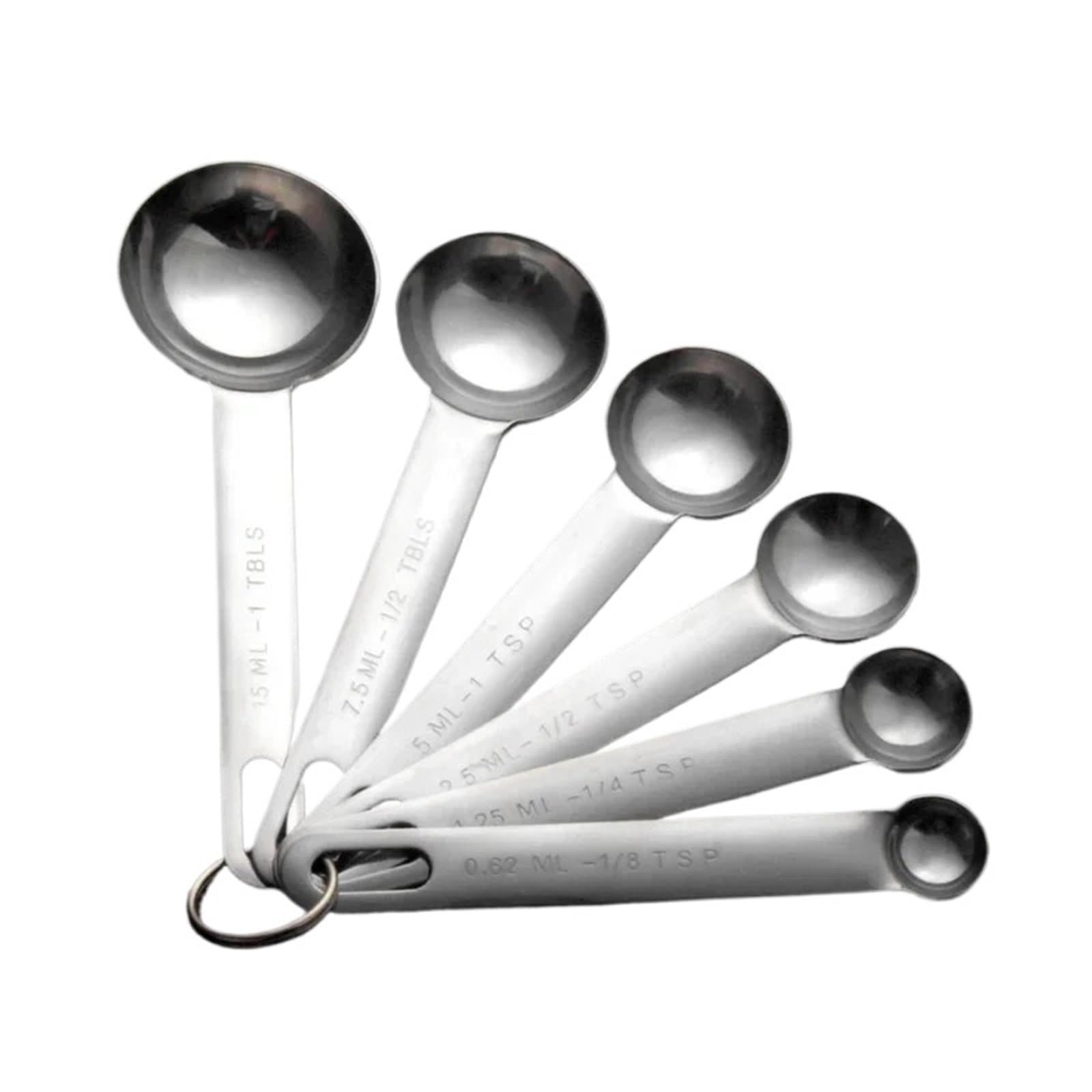 Edelstahl-Messlöffel, Kaffeepulver, Gewürzmaß, Schaufel, Küchen-Backutensilien, Küchenutensilien
