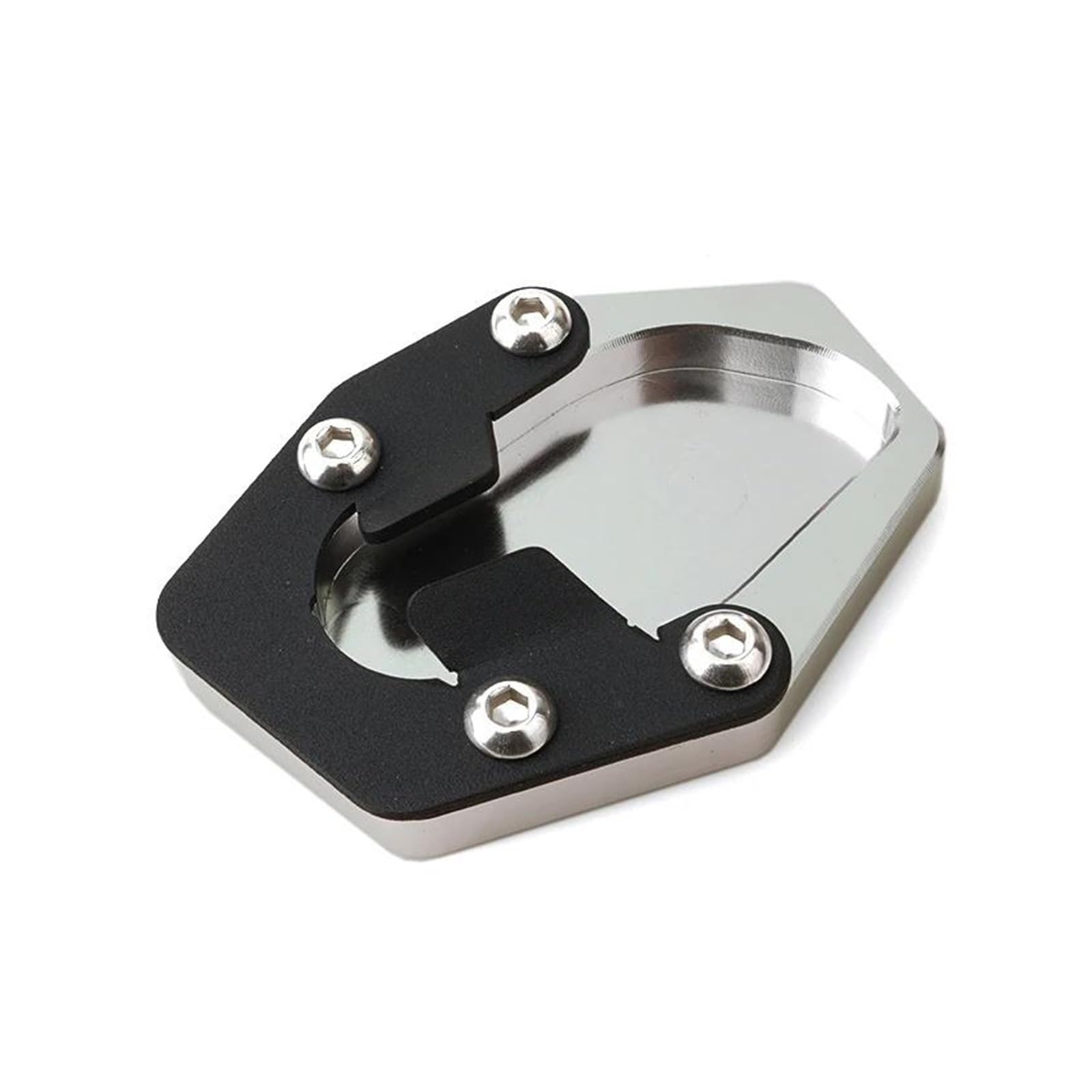 ECKBRJA Motorcycle Accessories For Royal Enfield For HIMALAYAN 450 For Himalayan450 2024 Kickstand Foot Side Stand Extension Pad Side Stand Pad(SILVER)