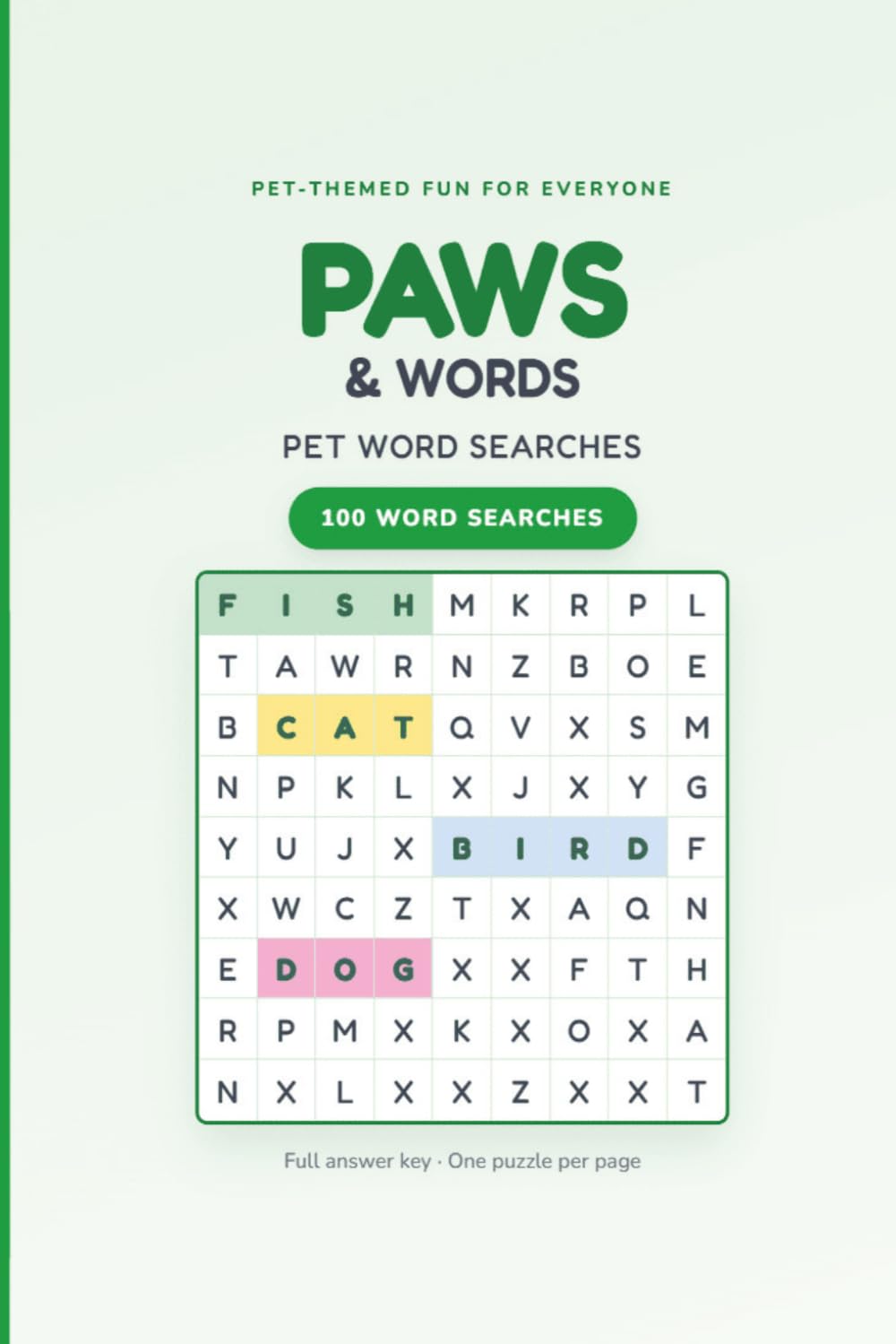 Paws and Words: Pet Word Searches: Pet themed fun, Find your furry favorites
