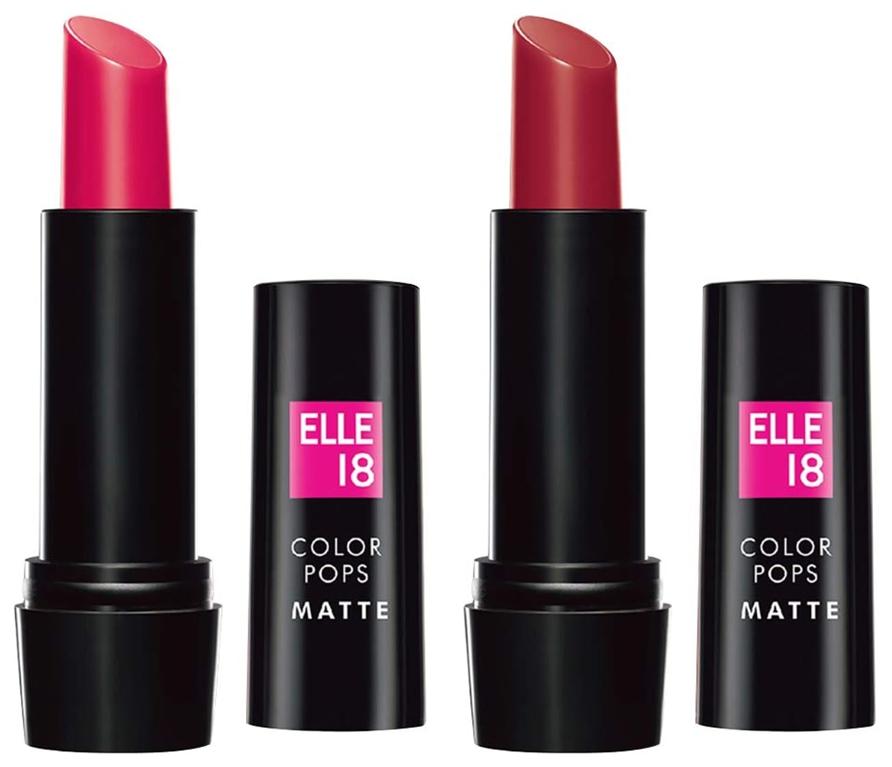 Elle 18 Color Pop Matte Lip Color, R33, Code Red, 4.3 g and Lipstick Deep Pink (Matte)-image-15