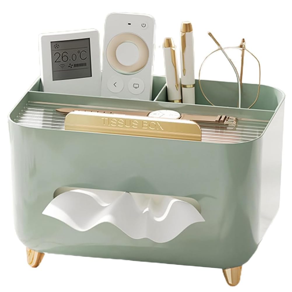 Luwqceu Modern Green Plastic Rectangular Tissue Dispenser