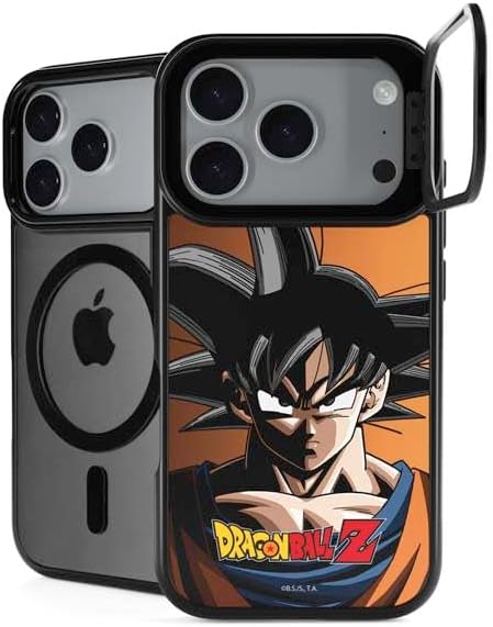 Skinit Kickstand Phone Case Compatible with iPhone 17 Pro Max - Officially Licensed Dragon Ball Z Goku Portrait Design