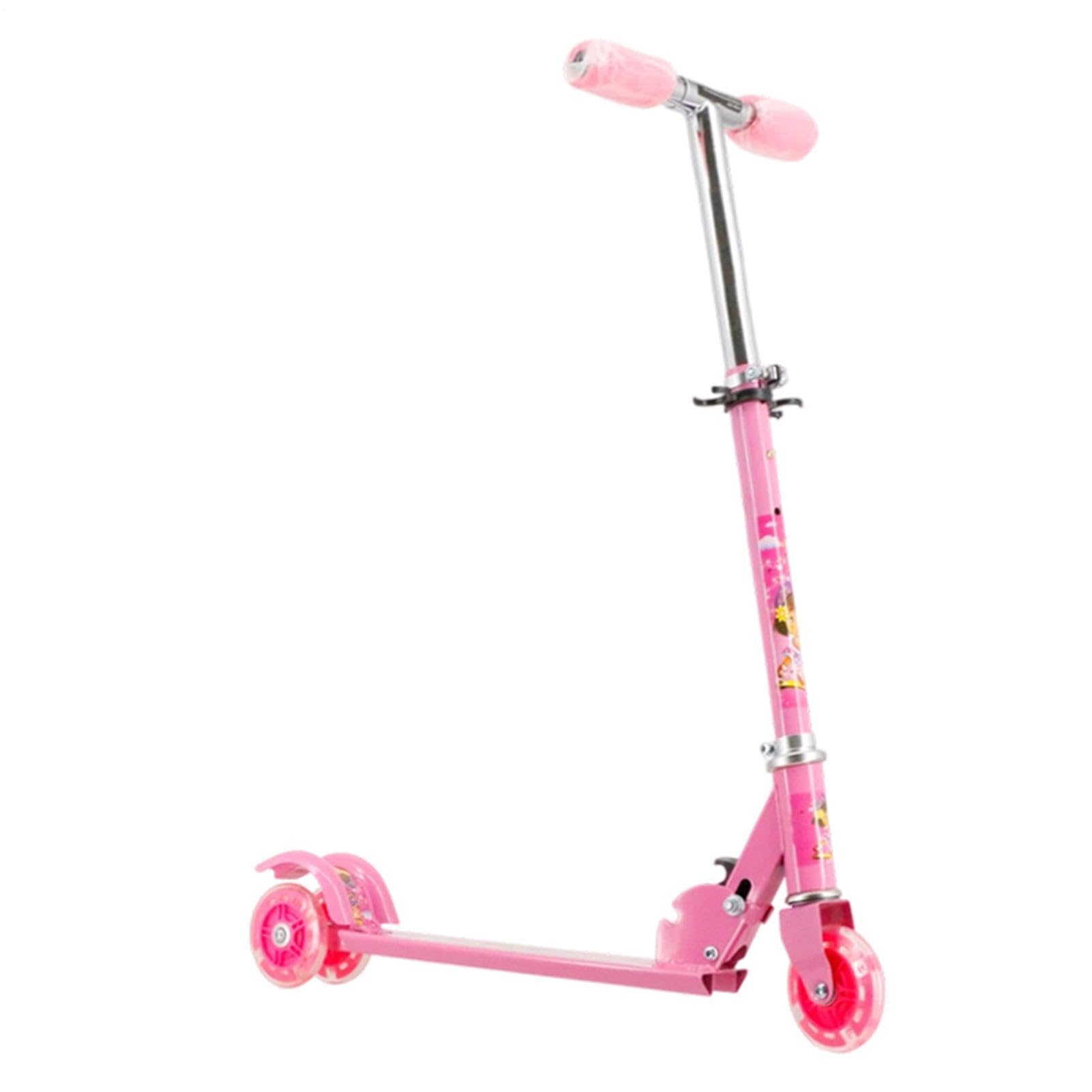 Patinetes para juguete plegable con ruedas luminosas LED | Patinetes de 3 a 10 años, para niños y niñas de 3 a 10 años, paseo al aire libre, jardín, parque viaje, camping, vacaciones en pleno