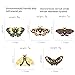 Butterfly Enamel Pins Set Cool Horror Enamel Lapel Pins Brooches for Backpacks Steampunk Badge Jewelry for Women (butterfly pins 5pc)