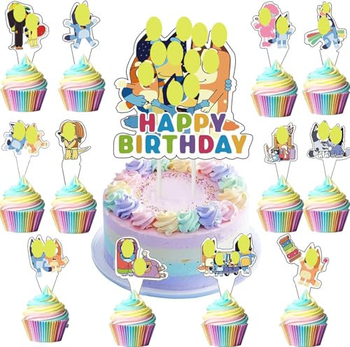Cake Decorations Cake Toppers for Boys Girls Cupcake Toppers Birthday Party Supplies