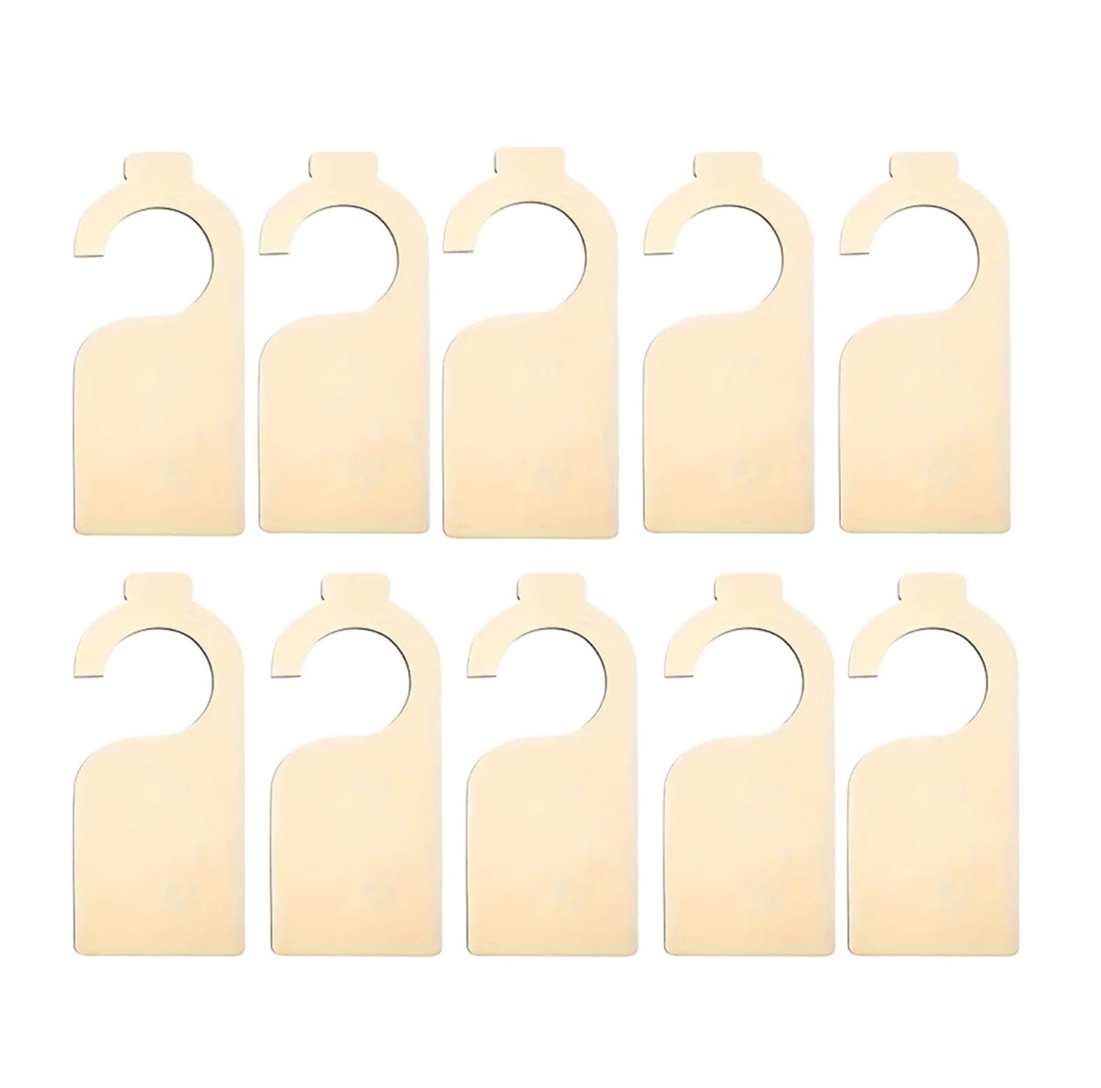 Zeahkri Hanger Dividers 30pcs Blank Wooden Closet Dividers Hanging Size Organizers For Home Clothes Racks for Sorting Clothes
