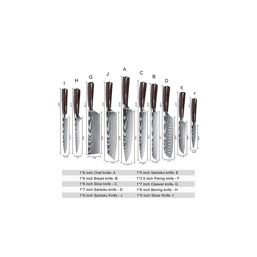 Dfito-Kitchen-Chef-Knife-Sets-35-8-Inch-Set-Boxed-Knives-440A-Stainless-Steel-Ultra-Sharp-Japanese-Knives-10-Pieces-Knife-Sets-for-Professional-Chefs Dfito Knife Set, 10 Pieces Kitchen Knives for Professional Chefs, 3.5-8 Inch Set Boxed Knives 440A Stainless Steel Ultra Sharp Japanese Knife