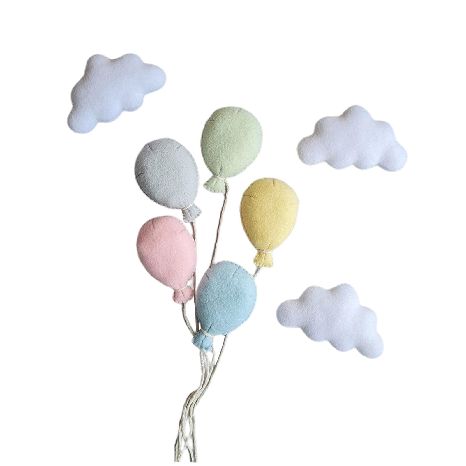 perfk 8Pcs Newborn Photo Props Infant Photo Photograph 3 Clouds Plushes Skin Friendly Photography Puntelli Baby Photography Puntelli per La Festa di