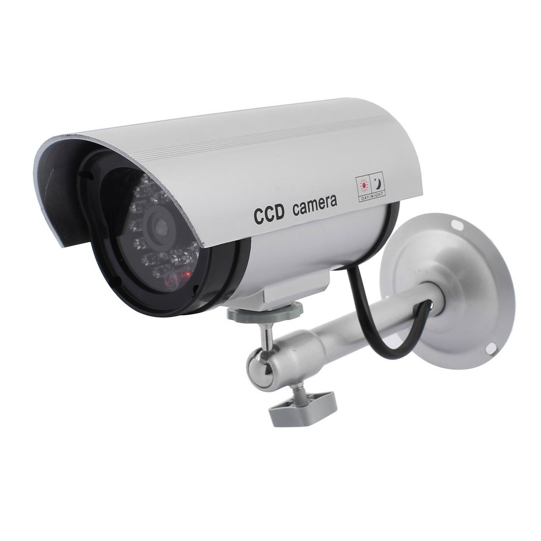 Hdeo - Caméra de sécurité factice dummy iR CCTV avec LED rouge clignotant