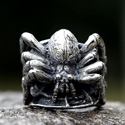 Image of Genuine Stainless Steel Ring for Men Fashion Punk Rock 3D Animal Rings