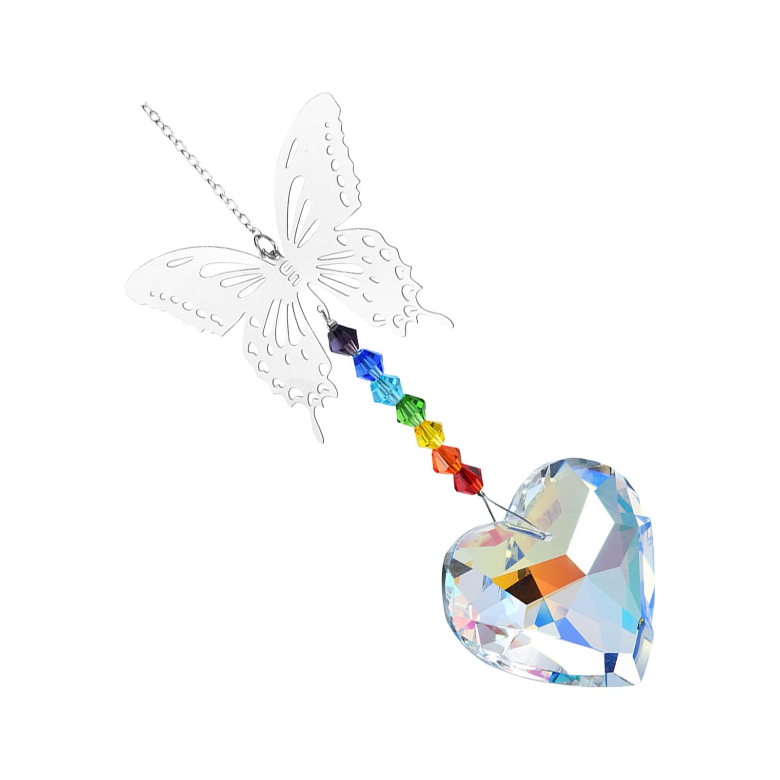 Buxuaaaa Sparkling Butterfly Hanging Suncatchers for Window Crystal Sunshine Catchers Decors Ornament Wedding Parties Window Decoration