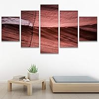 SIGNWIN 5 Panel Canvas Wall Art Modern Art Abstract Closeup Industrial Modern Art Multicolor Patterns for Home Decorations Ready to Hang - 60
