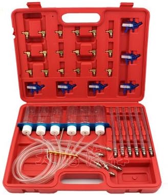 CARVS Common Rail Diesel Injector Flow Meter With 24 Adaptors Fuel Line Test Tester Diagnostic/ Diagnosis Tool Set