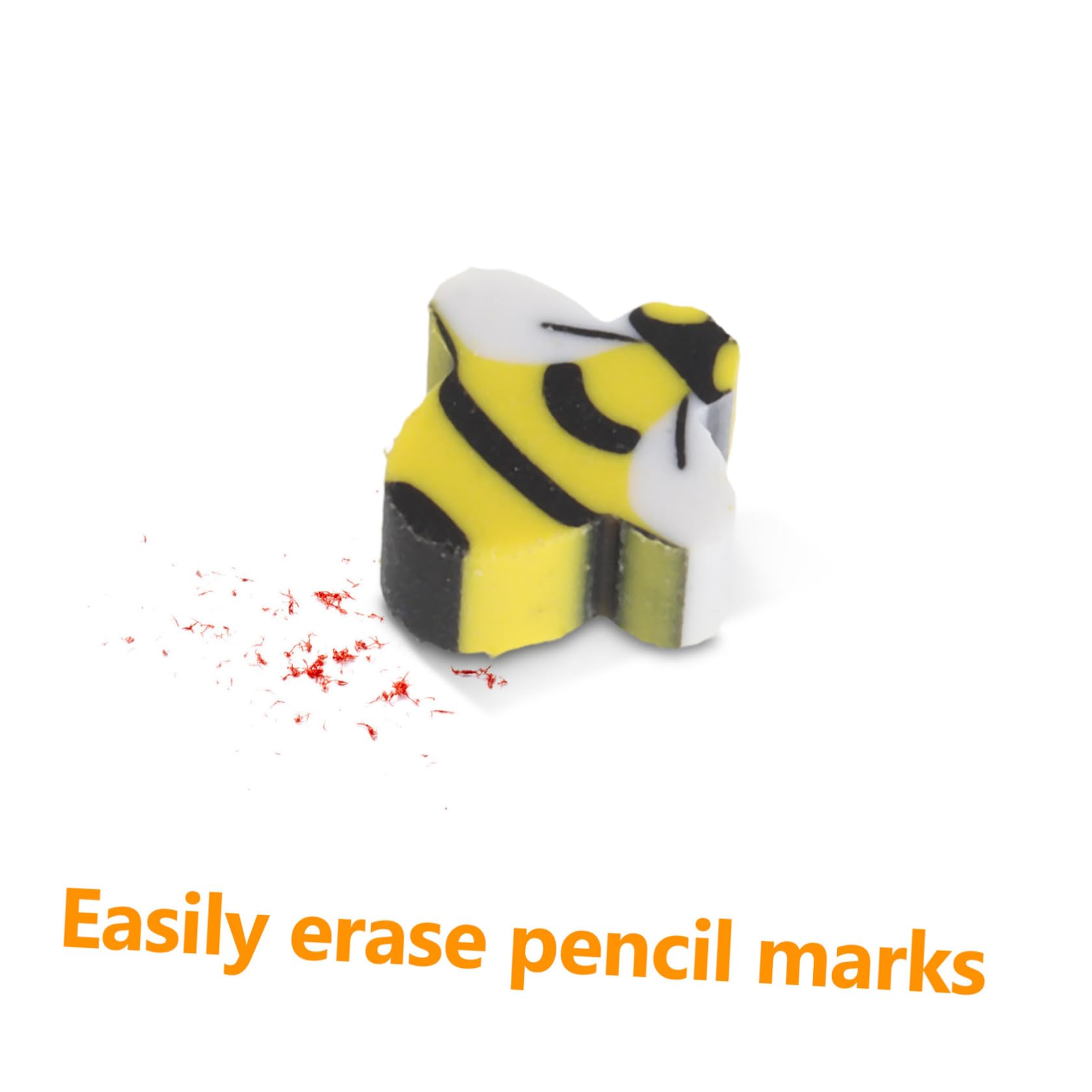 Toyvian 150 Pièces Gomme en Tpr Forme Abeille Jaune, Mini Gomme Animale Amusante pour Garçon et Filles et Élèves, pour Récompenses en Classe ou Rentrée Scolaire