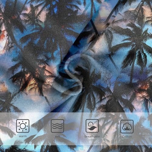 Little Girls' Soft Cotton Underwear Kids Breathable Comfort Dark Palm Trees Silhouettes Panties Briefs Toddler3