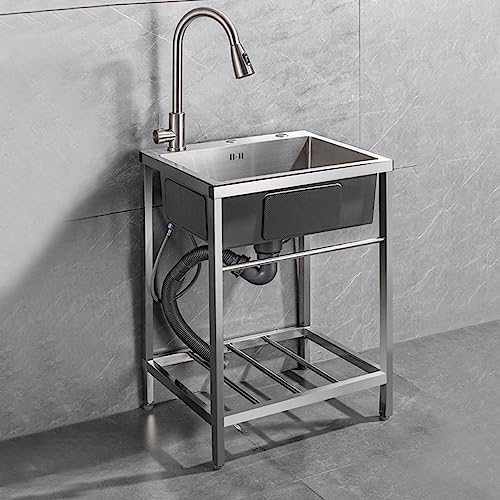 Évier de cuisine portable pour laver sans plomberie fixe avec eau chaude et froide