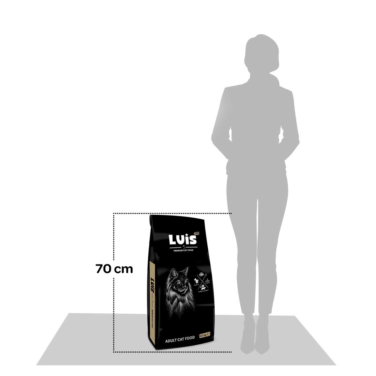 Luis Kuzu Etli Kedi Maması 15 KG