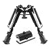 Klau Adjustable Height Spring Return Tactical/Sniper Profile Hunting Rifle Bipod Sling Swivel Mount