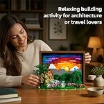 Givenni Ideas Sunset Wooden House Building Sets - 3D Puzzle Building Set for Adults, Ages 16+ - Beautifully Detailed Home Art Decor - Unique Gift Idea for Art Fans (1101PCS)