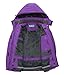 Ubon Women's Outdoor Waterproof Windproof Fleece Ski Jacket Insulated Snow Jacket(Purple,US M)