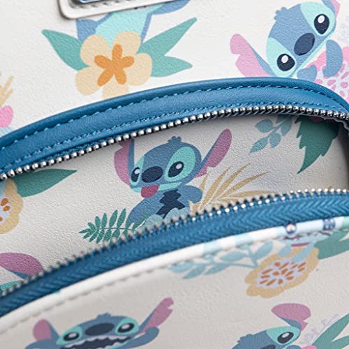 Loungefly x Disney Lilo & Stitch Hawaiian Flowers Stitch and Scrump AOP Backpack4