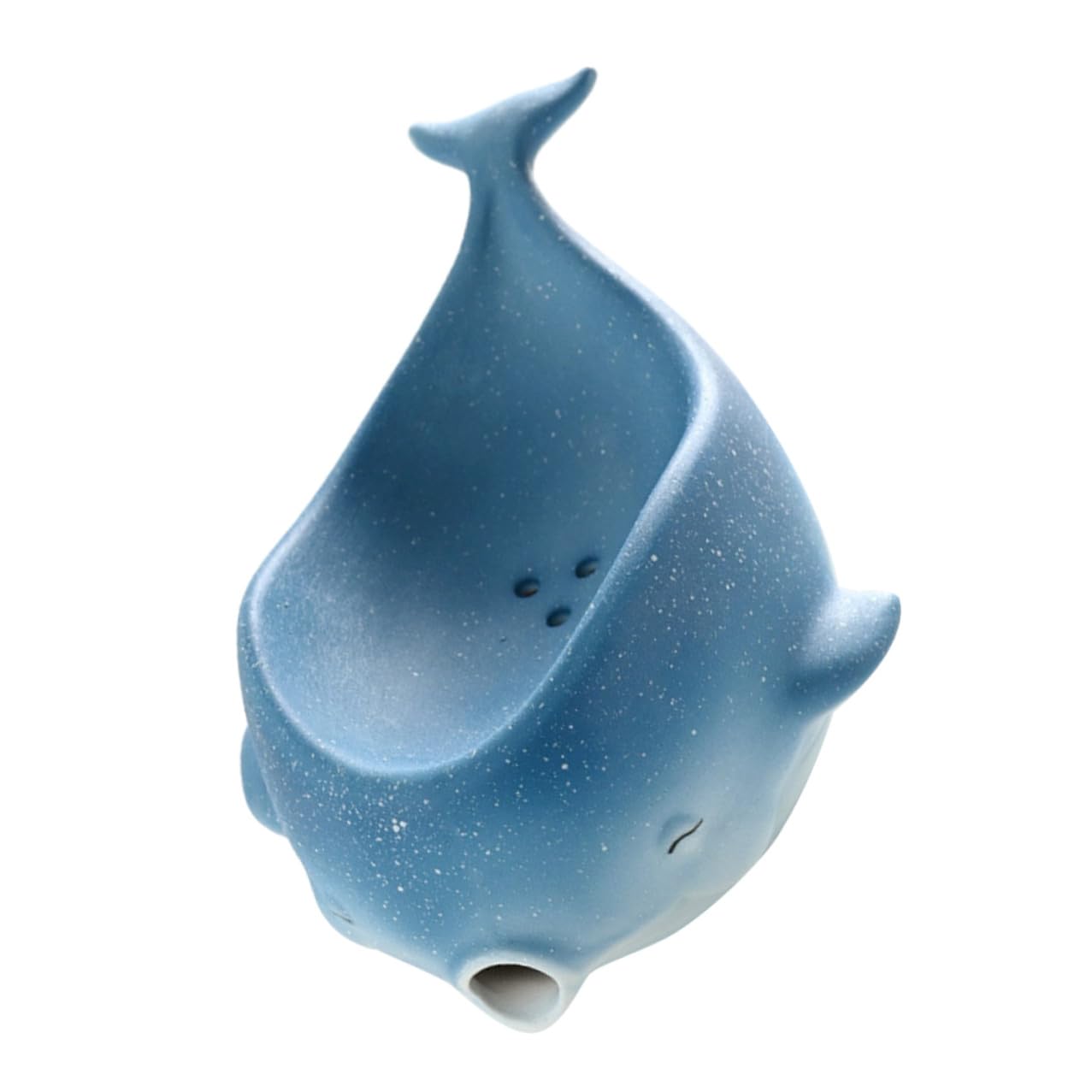 WOONEKY Portasapone in Ceramica con Scarico Vassoio Porta Sapone Drenante per Bagno e Cucina Supporto Multiuso per Sapone e Accessori Design Carino e Facile da Pulire