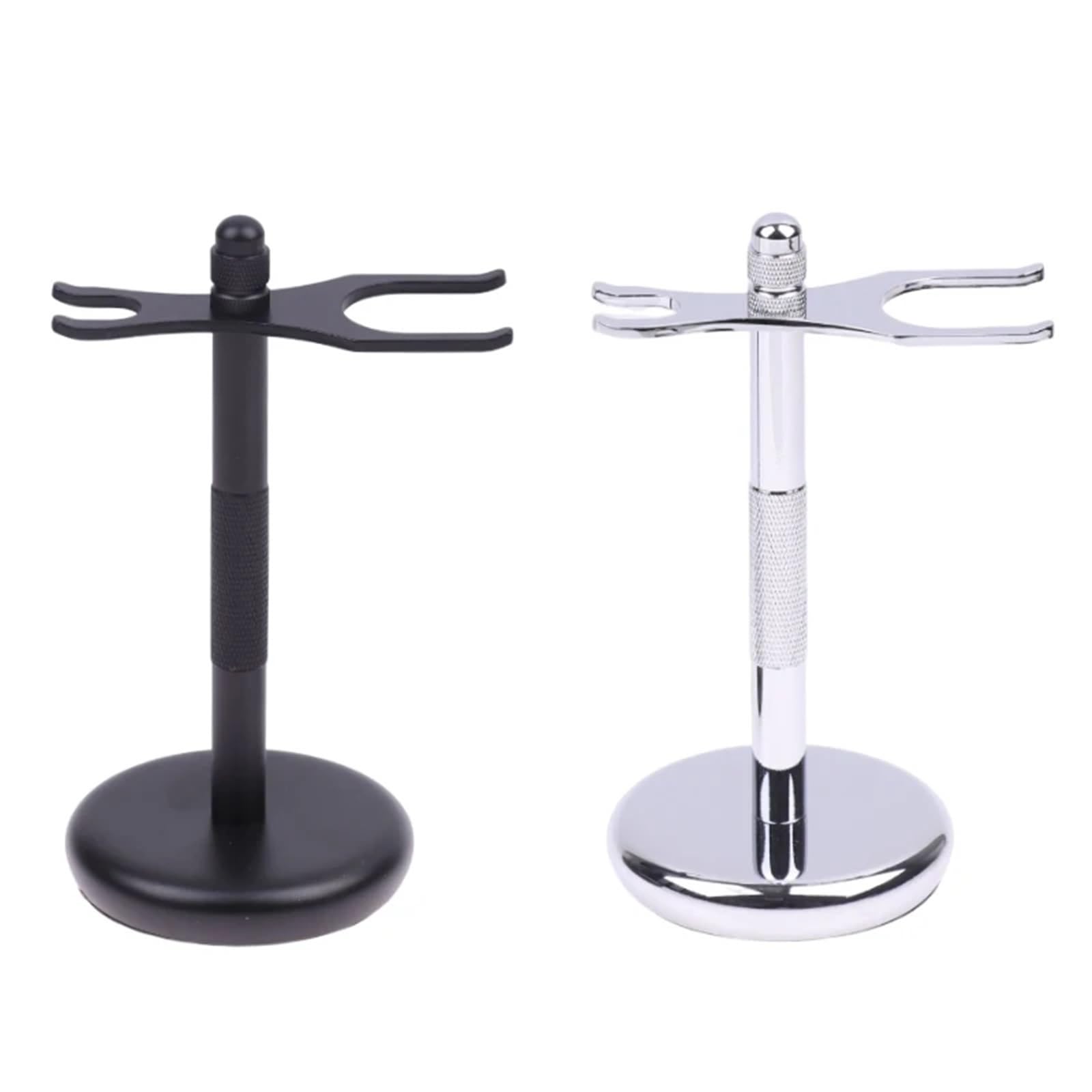 Männer Rasierer Halter Stahl Rasierpinsel Ständer Sicherheit Zubehör(Black)