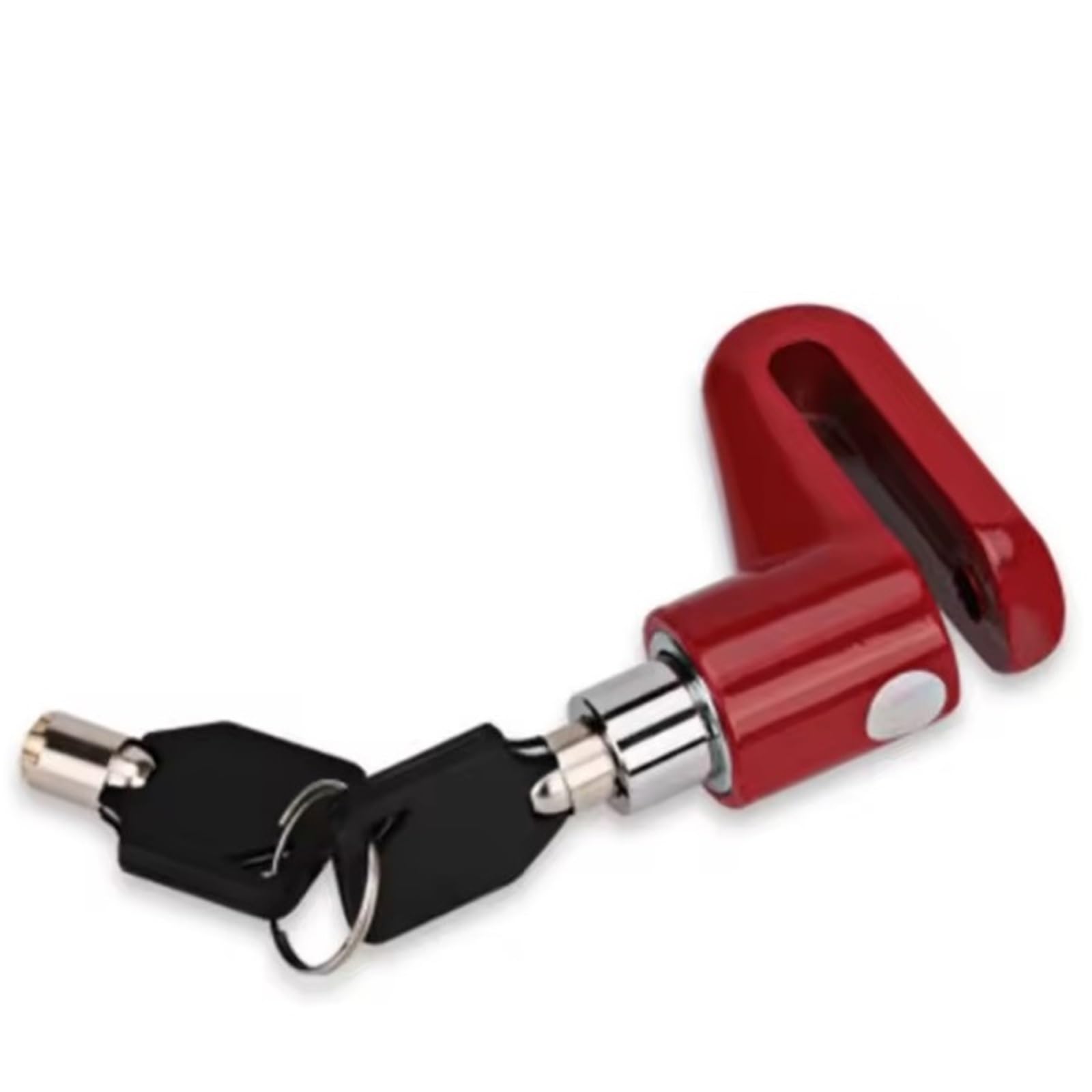 Chain Lock Steel Wire Anti-Theft Disc Brake Lock for Scooters - Motorcycle Safety Motorcycle Handlebar Lock(Red)