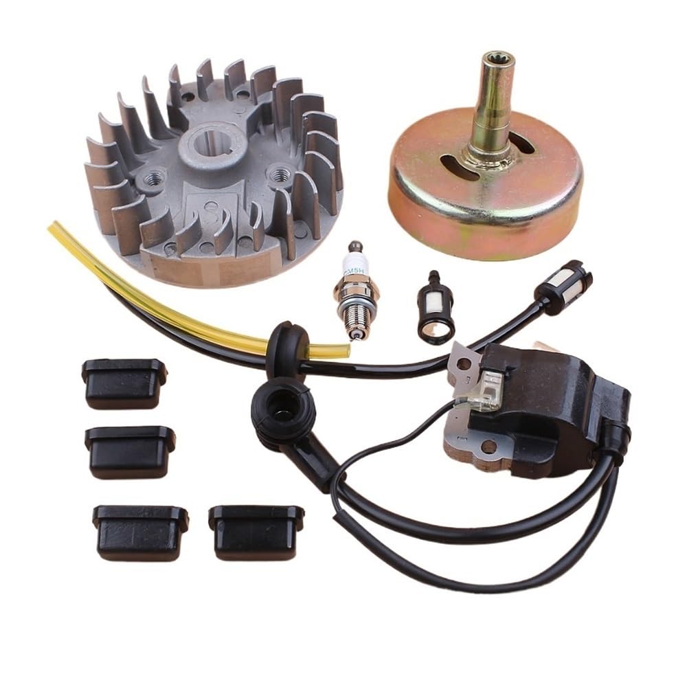 Kit de Tambor de Embrague 9T, Bobina de Encendido de Volante Compatible con H- GX35 GX 35 35CC, Motor de Gasolina pequeño de 4 Tiempos, repuestos for desbrozadora Reemplazo de repuestos