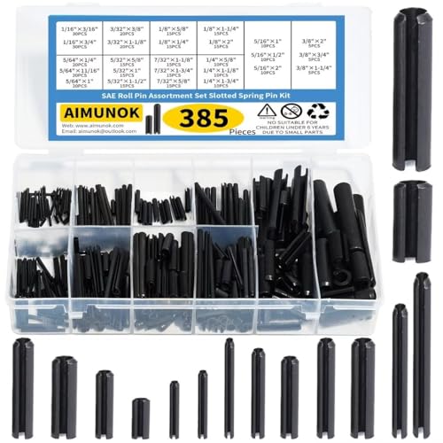 AIMUNOK 385-Piece Roll Pins Assortment