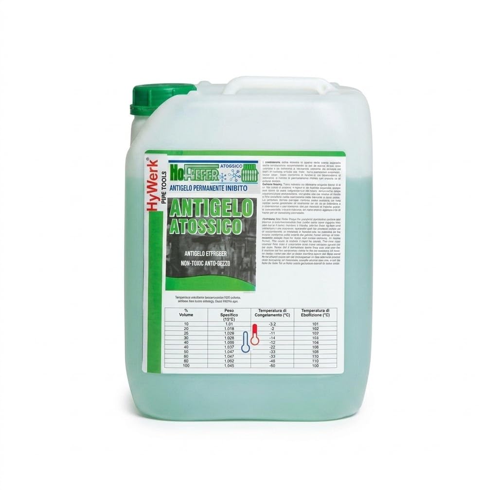 Lemag NOFREEZER Antigelo Atossico Concentrato 5 kg - Uni 8065:2019 - Antigelo, Anticorrosivo e Anti-Incrostante - Rende Fino a 19 Litri - Impianti Termici e Solari