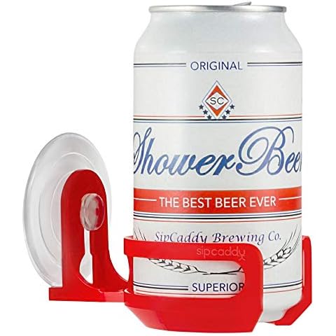 SipCaddy Shower Portable Drink Holder for Beer & Wine Cover