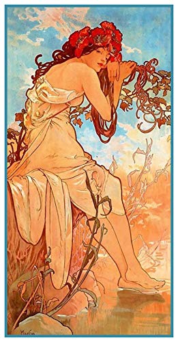 Orenco Originals The Seasons Summerby Alphonse Mucha Counted Cross Stitch Pattern