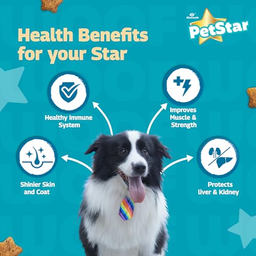Image of Petstar Adult Dry Dog Food (High Protein) Chicken & Wheat Flavor, 1kg and Mankind BubbleStar Neem & Aloe Vera 2-in-1 Shampoo & Conditioner for Dogs & Cats,200 ml