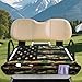 Howilath American Flag Camo Golf Cart Seat Covers, Versatile Blanket & Cushion Towel, Universal Golf Accessories Fitting Most 2-Seat Golf Carts