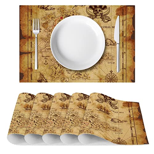 Set de table pirate résistant chaleur pour protéger la table des assiettes chaudes - 3