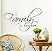 Produktbild wuyyii Familie ist für immer zitieren schwarz vinyl wandaufkleber kunst wohnkultur wohnzimmer diy wandtattoos home decoration