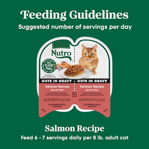 Image of Nutro Perfect Portions Cuts Wet Cat Food, Salmon, 2.6 oz, 24 ct