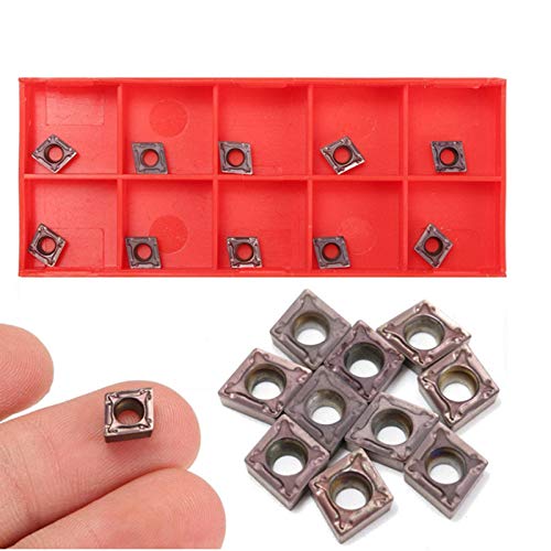 VerRich 10 PCS CCMT060204 Carbide Inserts for Lathe Turning Tool Holder