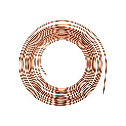 Juego de cables de freno de 3/16 "para coche, tubo de aceite de freno de acero interior de cobre, 10 m, rollo con 20 tuercas de macho y hembra