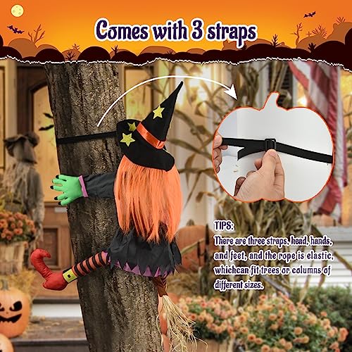 đ Lustige Halloween Deko: 37 Zoll AbstĂźrzende Hexe fĂźr Garten & Baum â Magische Hexen-Dekoration fĂźr gruselige Stimmung! đ§ââď¸ â Bild 7