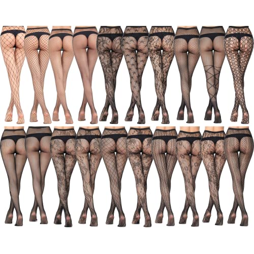 Barielle 10008 Collants sexy en résille pour femme Noir, 03, Small-Large Cover