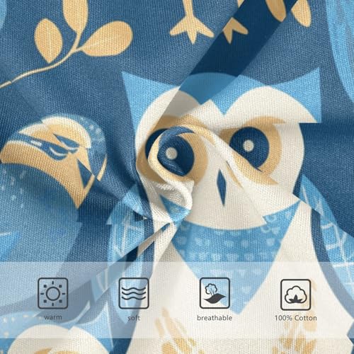 KLL Owl Bluoddler Boys' Cotton Athletic Underwear Breathable Children Panties3