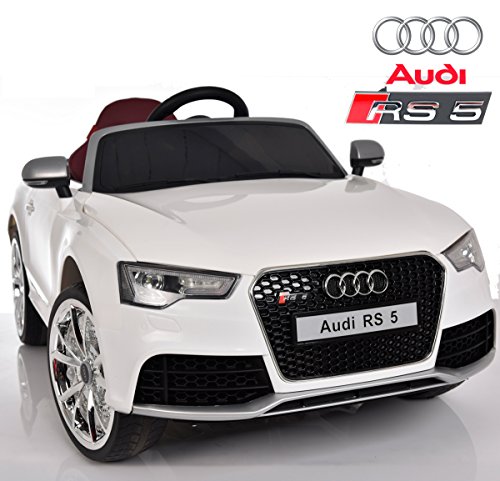 Audi RS5 de Babycoches, licencia oficial, 12 V, mando parental, neumaticos de caucho, asiento ergonomico para mayor confort, iluminación en...