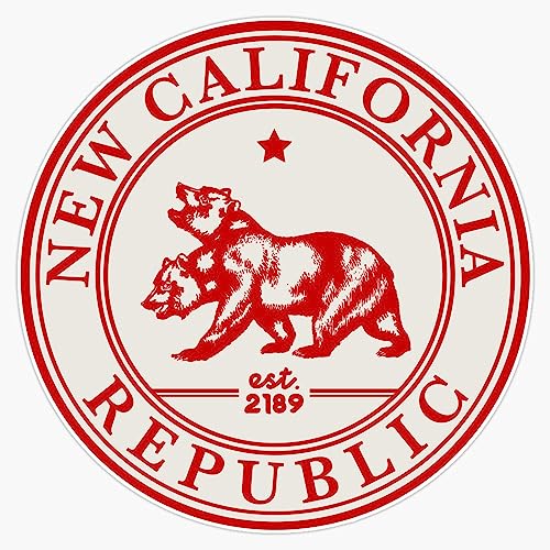 New California Republic Crest Fallout Logo Red Print Sticker Vinyl Decal Bumper Sticker 5