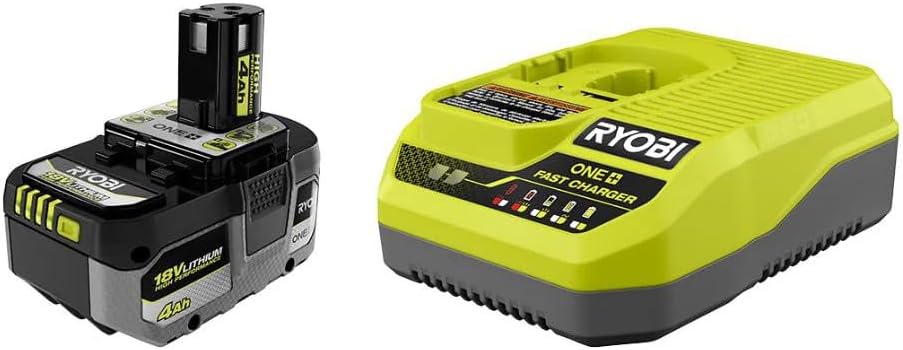 RYOBI ONEAND 18V HIGH Performance Starter KIT with 4.0 AH Battery and Charger PSK014