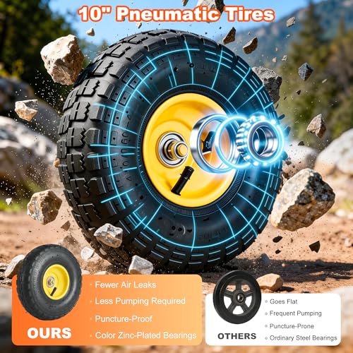 Steel Garden Cart with Removable Sides