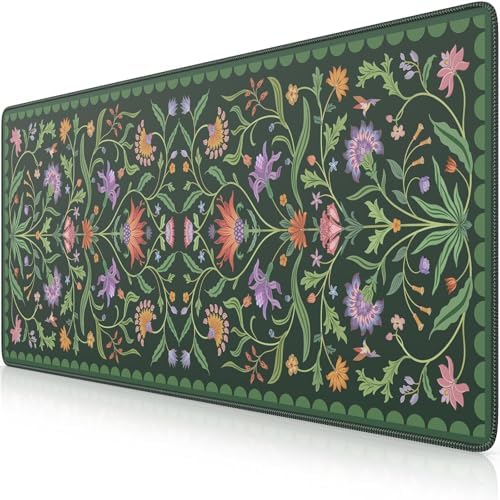 Floral Computer Mat Amazon.com: iLeadon Desk Mat for Keyboard and Mouse, Large Floral ...