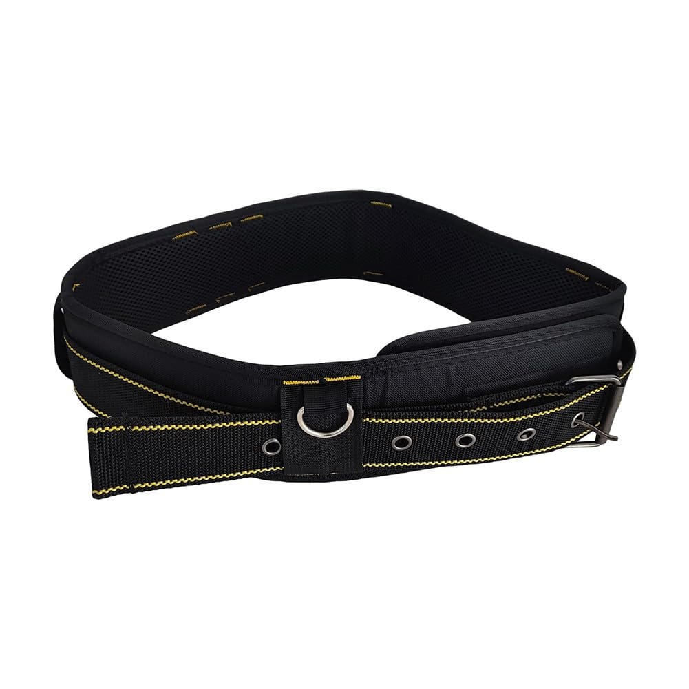 Ceinture porte-outils robuste 1200D Oxford gilet avec poches amovibles Sac de taille réglable pour charpentiers, électriciens, bricolage noir D