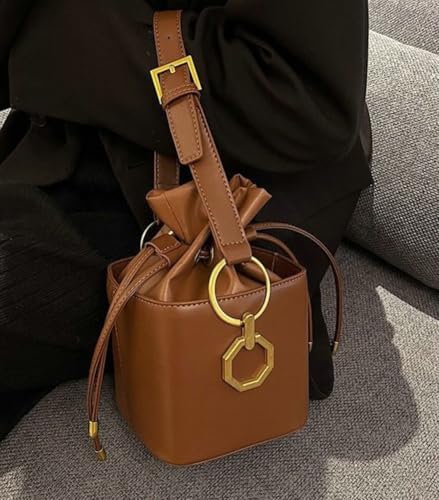 Casual Bucket Bag Trendy Crossbody Bags For Women Vegan Leather Handbags Elegant Clutch Purses Women’s Evening Bag4